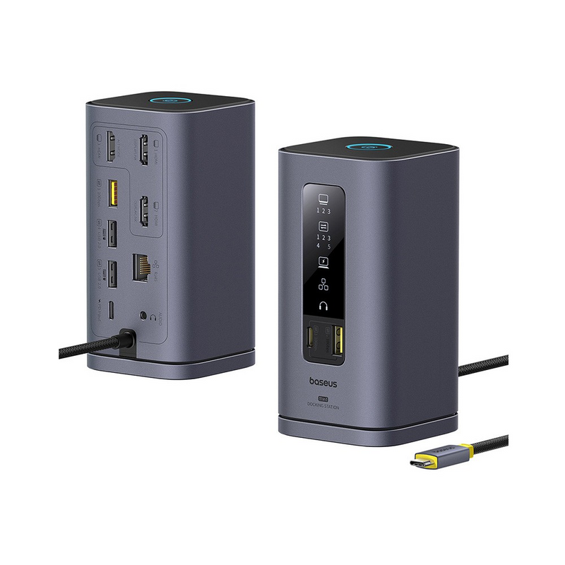 Load image into Gallery viewer, Baseus Spacemate Series 11-in-1 (MAC) Docking Station-Space Grey
