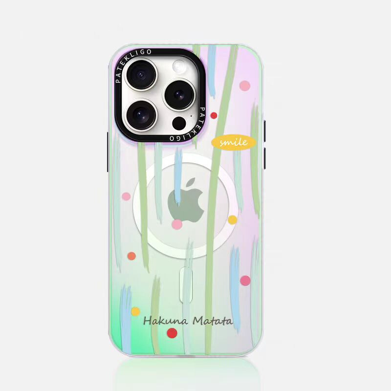 Load image into Gallery viewer, [Magsafe Comptible][Built-in Mirror Stand] Apple iPhone 14/Pro/Pro Max Laser Gradient Shockproof Fashion-Forward Series Case
