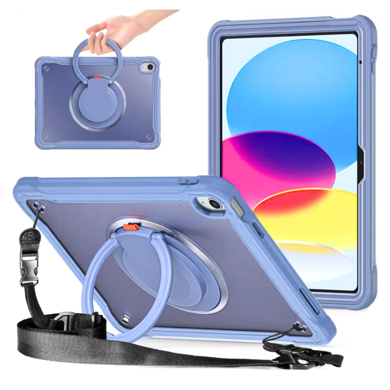 Load image into Gallery viewer, Apple iPad Air 6 13&#39;&#39; 6th Gen (2024) 360° Rotating Stand Transparent Shockproof Protective Case
