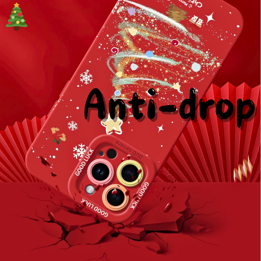 Apple iPhone 14/Pro/Pro Max/Plus Shiny Christmas Tree Shockproof Silicone Blingbling Series Case