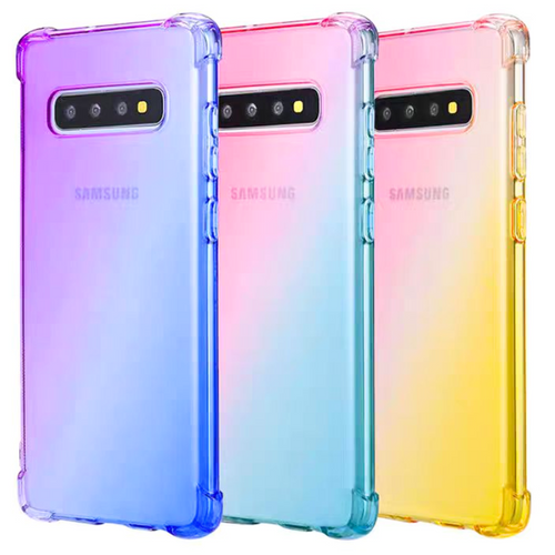 Samsung Galaxy A70 SM-A705/S SM-A707 TPU Rainbow Gradient Color Anti-fall Heavy Duty Series Case