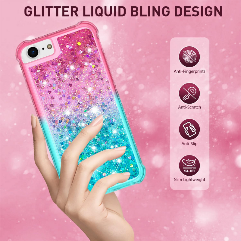 Apple iPhone 11/Pro/Pro Max Glitter Bling Floating Liquid Shockproof Silicone BlingBling Series Case - i-Station Mobile Phone & Electronic Device Repair and Accessories