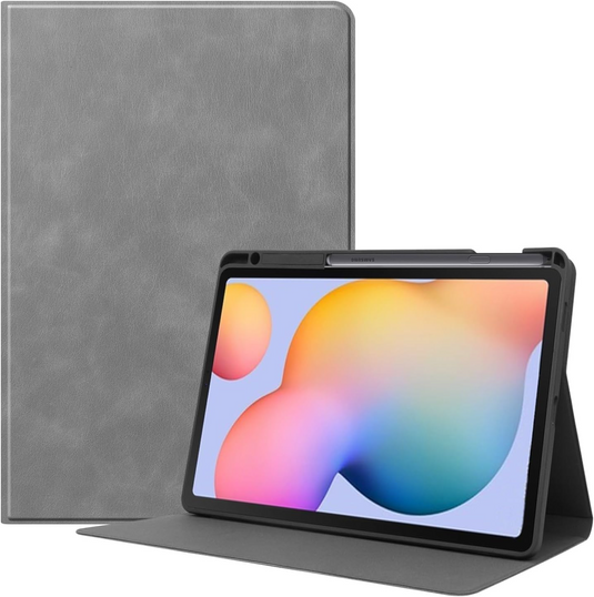 [With Pen Slot] Samsung Galaxy Tab S6 Lite (2020/2022/2024) 10.4" - Premium PU Leather Business Filp Cover Case