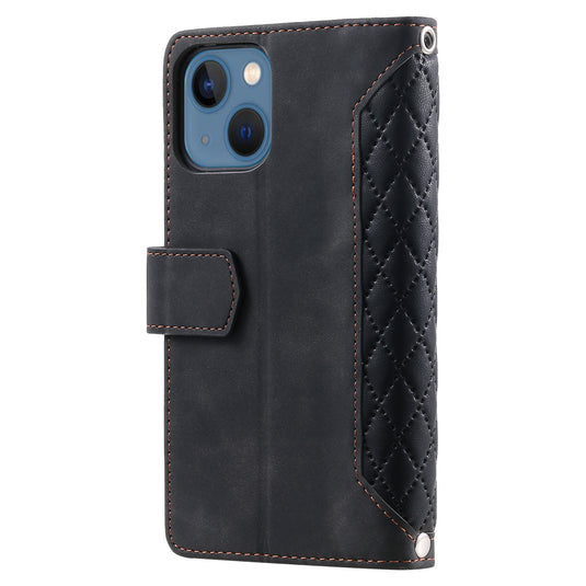 [With Card Slot] Apple iPhone 16/Pro/Pro Max/Plus Zippered Leather Flip Wallet Series Case