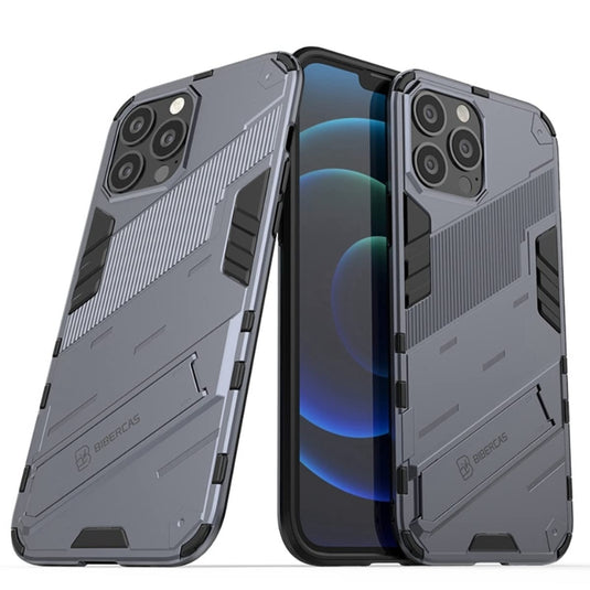 [Hidden Stand] Apple iPhone 12 / Pro / Pro Max Shockproof Mechanics Series Stand Case