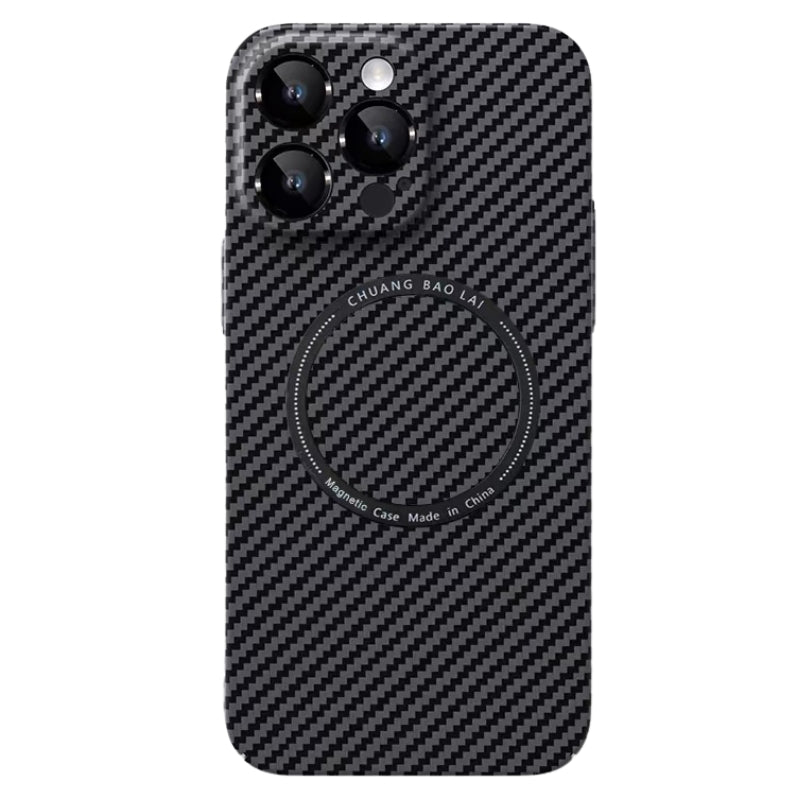 Load image into Gallery viewer, [Magsafe Compatible] Apple iPhone 14 / Pro / Pro Max Carbon Fiber-Style Mechanics Series Case
