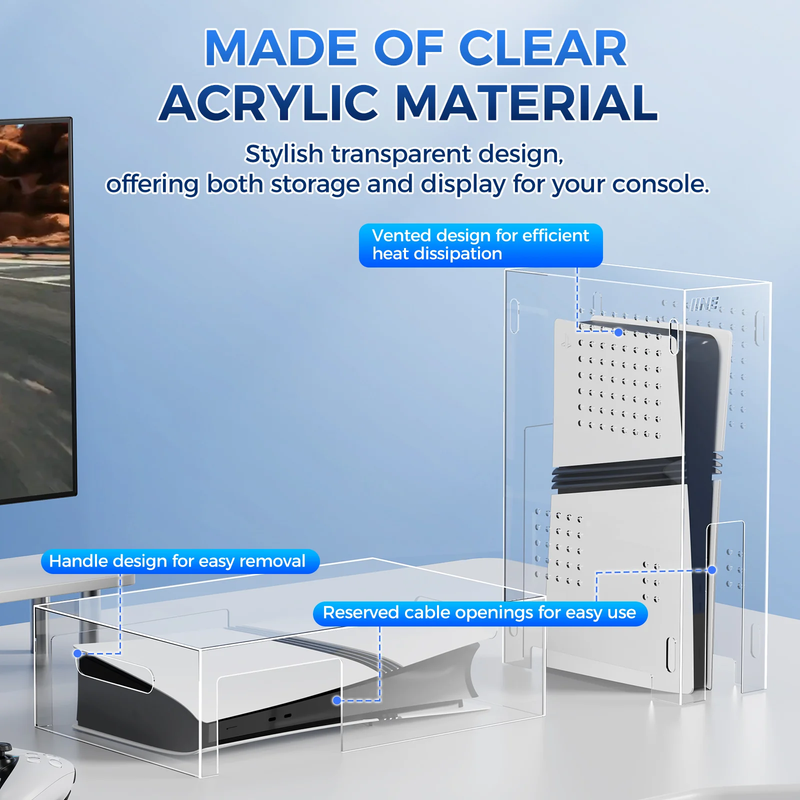 Load image into Gallery viewer, IINE Sony PlayStation PS5 Pro Disc &amp; Digital Edition Acrylic Dust Cover for Game Console
