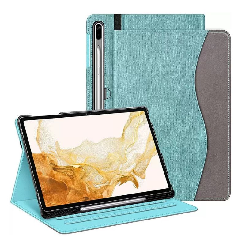 Load image into Gallery viewer, [With Pen Slot] Samsung Galaxy Tab S8 Ultra &amp; S9 Ultra &amp; S10 Ultra 14.6&quot; Multi-angle Flip Cover Stand Series Case
