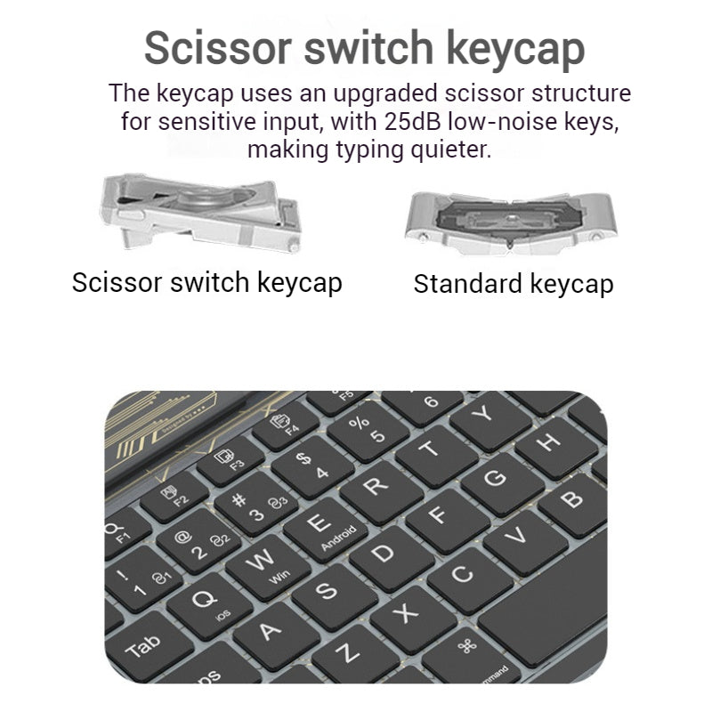 Load image into Gallery viewer, Benwis Transparent Mute Bluetooth Wireless Keyboard with RGB Backlit - i-Station Mobile Phone &amp; Electronic Device Repair and Accessories
