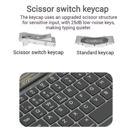 Benwis Transparent Mute Bluetooth Wireless Keyboard with RGB Backlit - i-Station Mobile Phone & Electronic Device Repair and Accessories