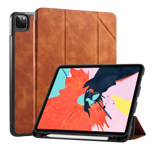 [With Pen Slot] Apple iPad 10.2" 7th Gen (2019) - Business Smart Sleep Drop Proof Stand Case