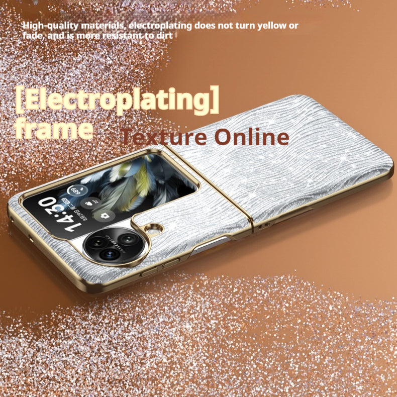 Load image into Gallery viewer, OPPO Find N3 Flip (PHT110/CPH2519) Electroplated Ripple Pattern Blingbling Series Case
