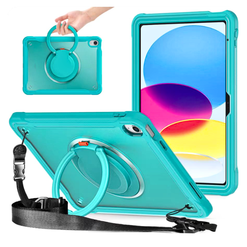 Load image into Gallery viewer, Apple iPad Air 13-inch M3 (2025) 360 Degree Rotating Stand Transparent Shockproof Protective Case
