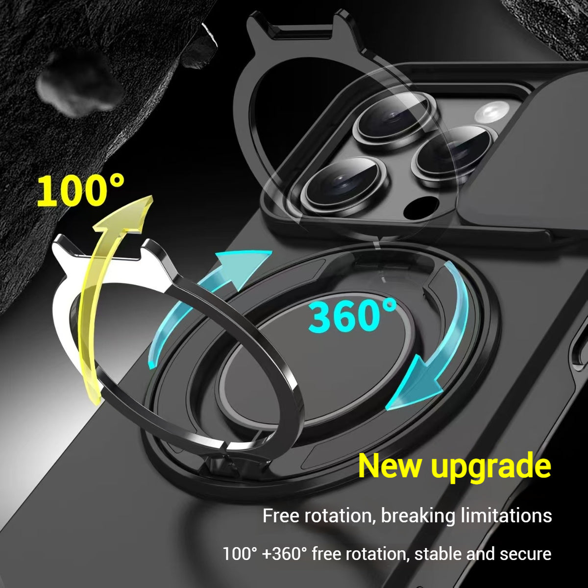 [With Slide Lens Cover][Magsafe Compatible] Apple iPhone 11/Pro/Pro Max Military-Grade Shockproof Protective Stand Series Case - i-Station Mobile Phone & Electronic Device Repair and Accessories