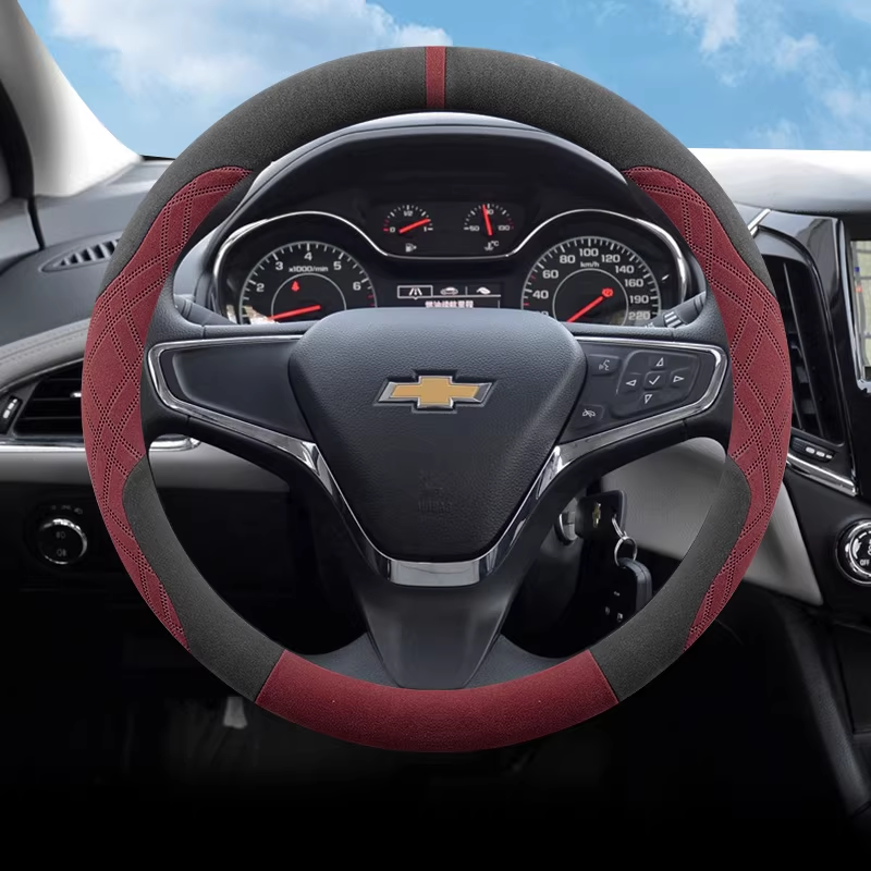 Load image into Gallery viewer, Chevrolet Ultra-thin Suede Style Steering Wheel Cover For Cruze, Monza, Sail, Cavalier, Malibu, Equinox - i-Station Mobile Phone &amp; Electronic Device Repair and Accessories
