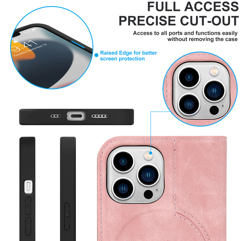 Load image into Gallery viewer, [With Card Slot][Magsafe Compatible] Apple iPhone 11 /Pro/Pro Max Flip Full-cover Protective Genuine Leather Series Case
