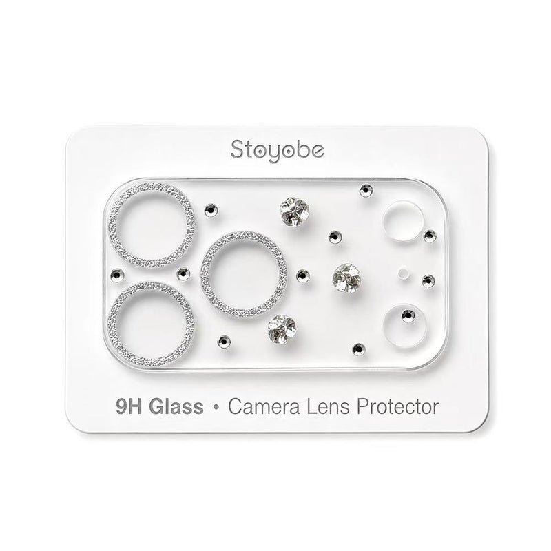 Load image into Gallery viewer, Apple iPhone 17 Pro - Back Rear 9H Tempered Glass Luxury Crystal Diamond Camera Lens Protector
