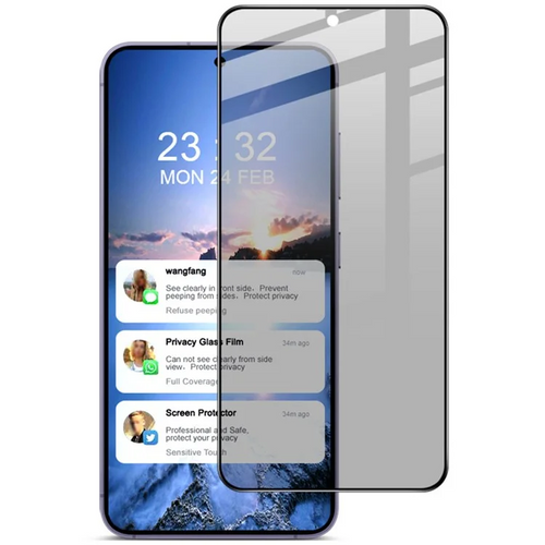 [Full Covered][Privacy] Samsung Galaxy S25 Edge (SM-S937) - 9H Hardness Anti-Spy Tempered Glass Screen Protector