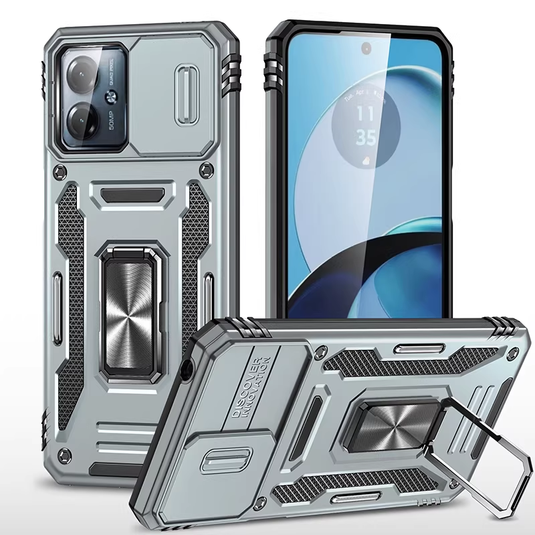 [Built-in Stand]  Motorola Moto G14 Full-Coverage Shockproof Anti-Slip Essentials Series Case