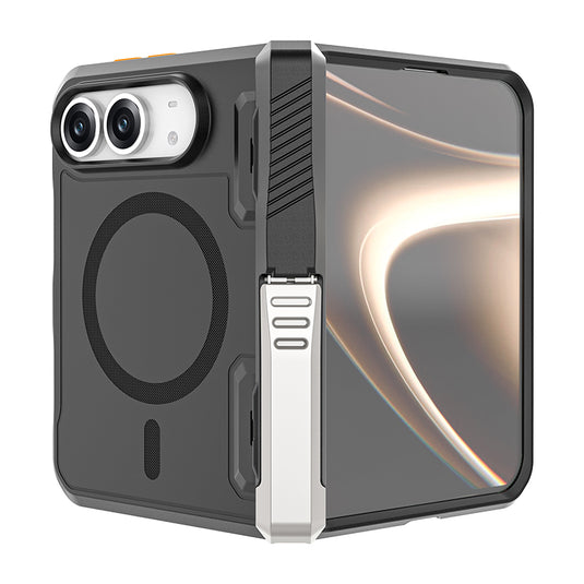 [Built-in Foldable Kickstand] Apple iPhone Duo -  Rugged Drop Proof Magnetic Phone Case