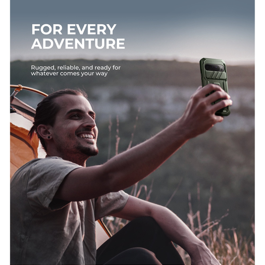 [With Slide Camera Cover & Built-in Screen Protector] Google Pixel 10 Pro XL - Dexnor Military Grade Heavy-Duty Shockproof Rugged Case