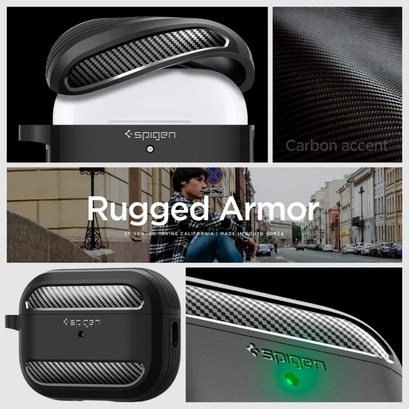 Load image into Gallery viewer, Apple AirPods Pro 2 (2022) Resilient Ultra Soft Cover Rugged Armor Case Designed Mechanics Series Case
