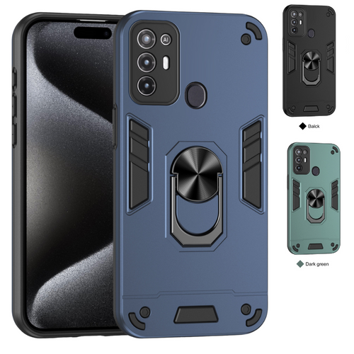 [Built-in Ring Bracket] ZTE Blade A35/A55 Anti-slip Shockproof Heavy Duty Series Case