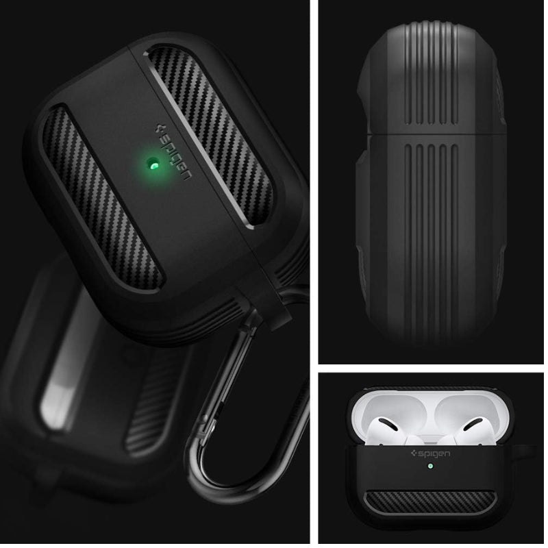 Load image into Gallery viewer, Apple AirPods Pro (2019) Resilient Ultra Soft Cover Rugged Armor Case Designed Mechanics Series Case
