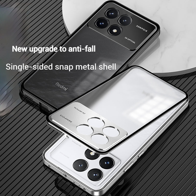 Load image into Gallery viewer, Xiaomi Poco F6 Pro Metal Frame Matte Shockproof Phone Case with Snap Lock
