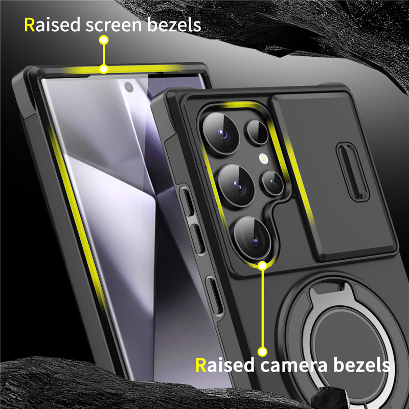 Load image into Gallery viewer, [Built-in Kickstand] Samsung Galaxy S25 FE (SM-S731) - Rugged Shockproof Heavy Duty Series Case
