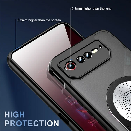 [Magsafe Compatible][Built-in Stand] ASUS Rog Phone 6 & 6 Pro & 6D - Frosted Heat Dissipation Aromatherapy Magnetic Shockproof Case