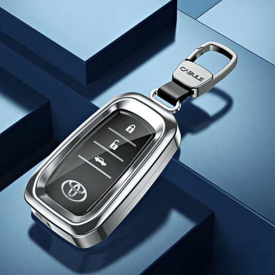 Toyota Alloy + TPU Film Protection Car Key Fob Case Cover For Camry, Highlander, Levin, Crown, RAV4, Alphard