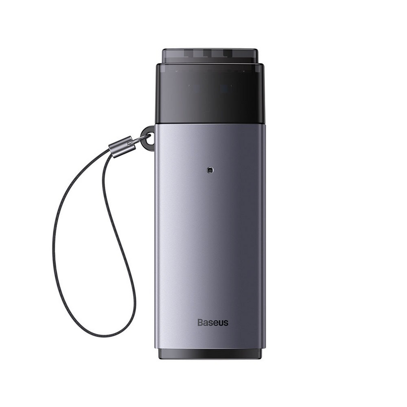 Load image into Gallery viewer, Baseus Lite Series Adapter SD / TF USB Card Reader (WKQX060013) - Dark Gray - i-Station Mobile Phone &amp; Electronic Device Repair and Accessories
