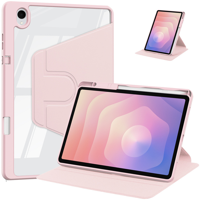 Load image into Gallery viewer, Samsung Galaxy Tab S12 Plus (2026) 12.4" - Silicone 360-Degree Rotating Smart Sleep Drop-Proof Case
