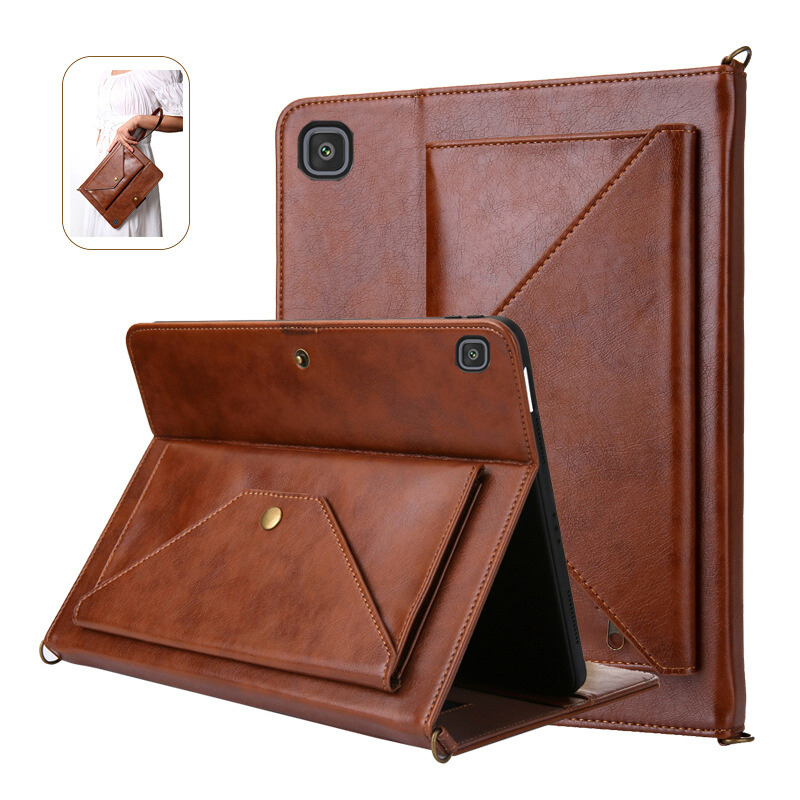 Load image into Gallery viewer, Apple iPad 11 11&#39;&#39; 11th Gen (2025) A16 Crossbody PU Leather Wallet Stand Case With Lanyard
