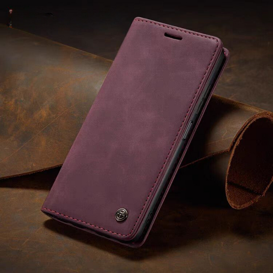 [With Card Slot] Xiaomi Redmi Note 12 4G/5G Premium Flip Leather Shockproof Wallet Series Case