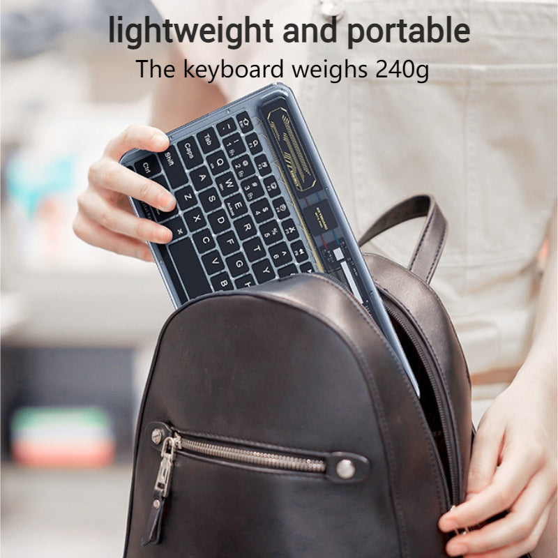 Load image into Gallery viewer, Benwis Transparent Mute Bluetooth Wireless Keyboard with RGB Backlit - i-Station Mobile Phone &amp; Electronic Device Repair and Accessories
