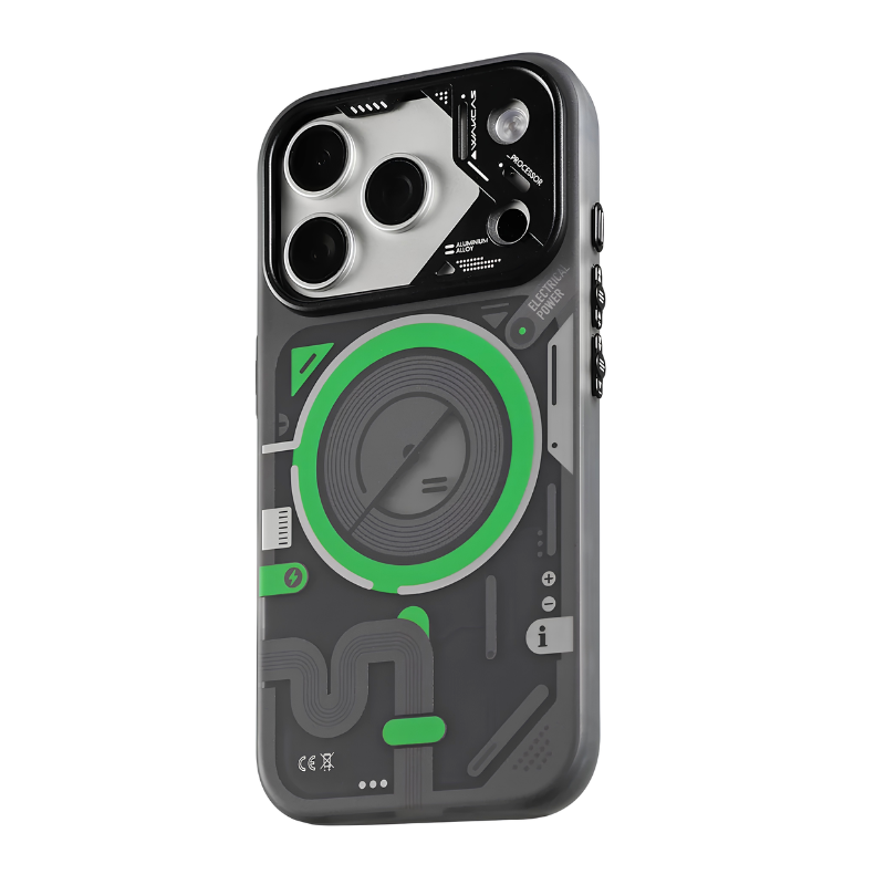 Load image into Gallery viewer, [Magsafe Compatible] Apple iPhone 17 &amp; 18 Pro Max - Wakcas Mechanical Color-Block Matte Phone Case
