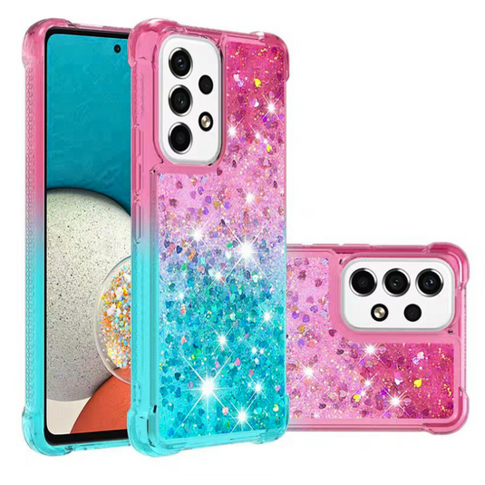 Apple iPhone 12/Mini/Pro/Pro Max Glitter Bling Floating Liquid Shockproof Silicone BlingBling Series Case