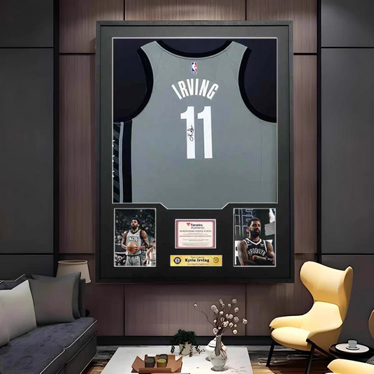 Kyrie Irving Brooklyn Nets Framed Jersey Display – Facsimile Signature Edition - i-Station Mobile Phone & Electronic Device Repair and Accessories