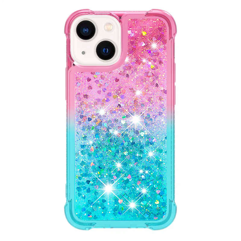 Load image into Gallery viewer, Apple iPhone 13/Mini/Pro/Pro Max Glitter Bling Floating Liquid Shockproof Silicone BlingBling Series Case
