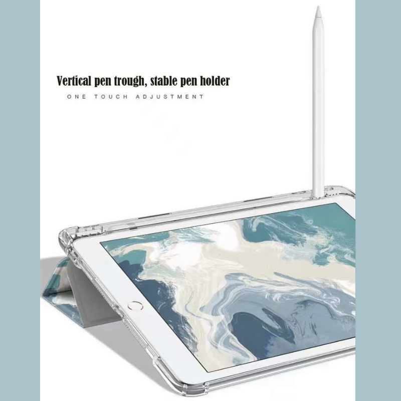 Load image into Gallery viewer, Apple iPad 10 10.9&#39;&#39; 10th Gen (2022) Ink Style Transparent Flip Case With Pen Slot
