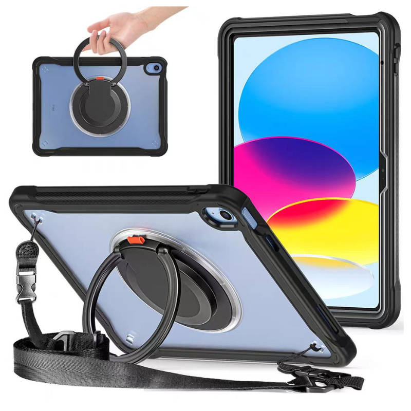 Load image into Gallery viewer, Apple iPad Pro 11-inch M4 (2024) 360° Rotating Stand Transparent Shockproof Protective Case
