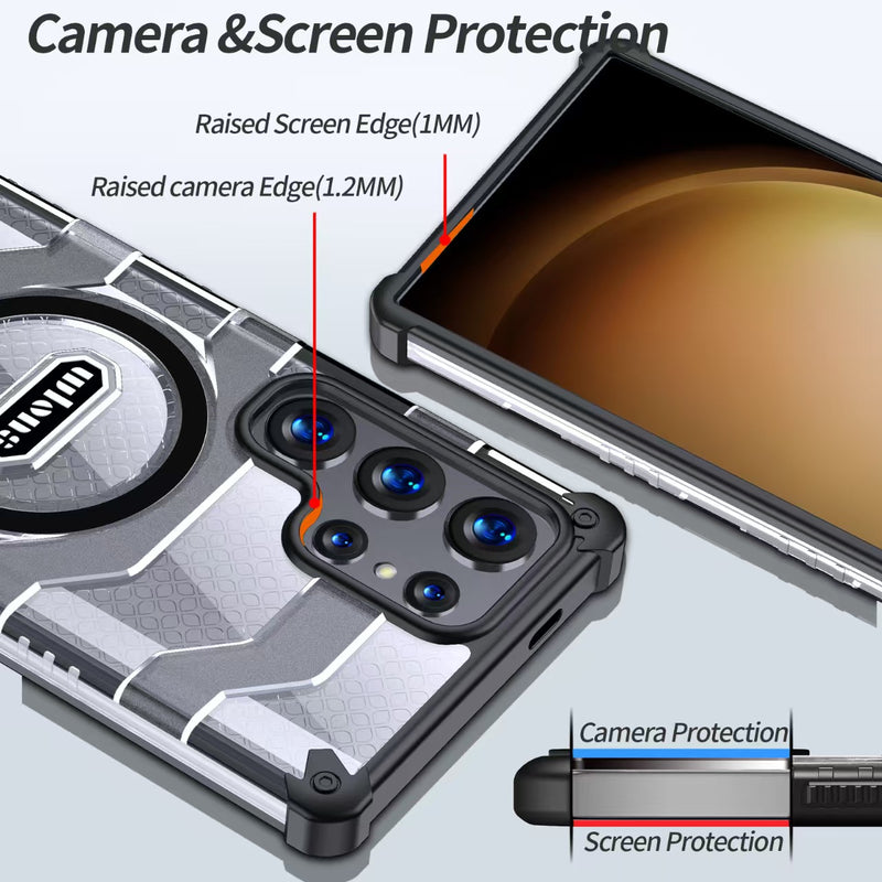 Load image into Gallery viewer, [Magsafe Compatible] Samsung Galaxy S24/Ultra Military-grade Airbag Shockproof Hard Case
