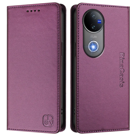 [With Card Slot] VIVO V50 5G - Business Flip Leather Wallet Series Case