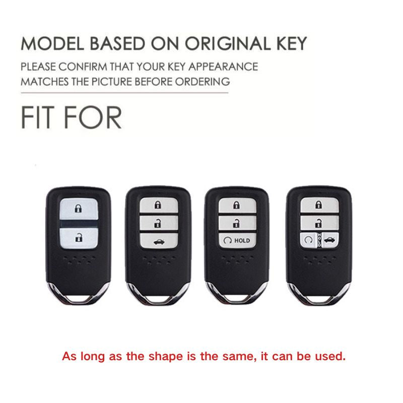 Load image into Gallery viewer, Honda Alloy + Dual TPU Film Protection Car Key Fob Case Cover For Civic, CR-V, Accord, HR-V, Fit, Insight, Odyssey
