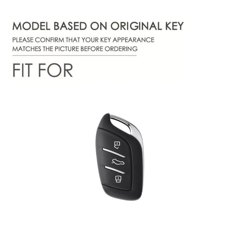 Load image into Gallery viewer, Roewe Handcrafted Genuine Leather Car Key Fob Case Cover For Roewe i5, RX5, i6 MAX, RX3, IMAX8, MG5
