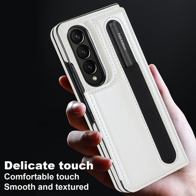 [With Card Slot] Samsung Galaxy Z Fold 3 SM-F926 Dual-clasp Foldable Stand Business Shockproof Wallet Series Case - i-Station Mobile Phone & Electronic Device Repair and Accessories