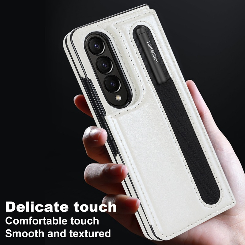 Load image into Gallery viewer, [With Card Slot] Samsung Galaxy Z Fold 5 SM-F946 Dual-clasp Foldable Stand Business Shockproof Wallet Series Case
