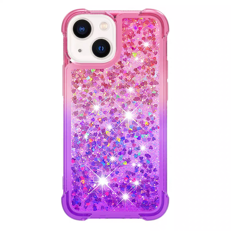 Load image into Gallery viewer, Apple iPhone 15/Plus/Pro/Pro Max Glitter Bling Floating Liquid Shockproof Silicone BlingBling Series Case
